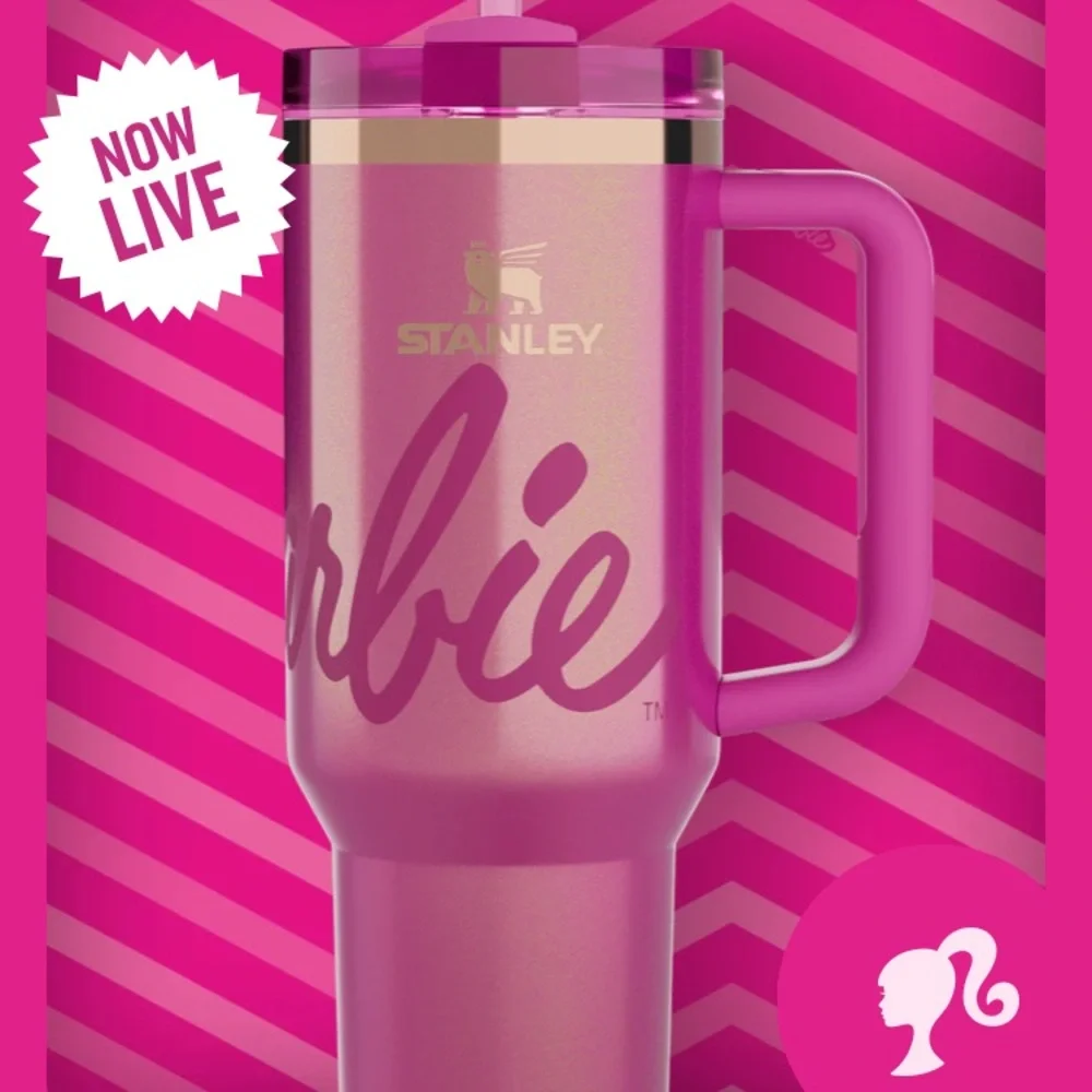 ‼️NIB‼️Stanley x Barbie Pink Icon 40 oz Quencher - Picture 2 of 8